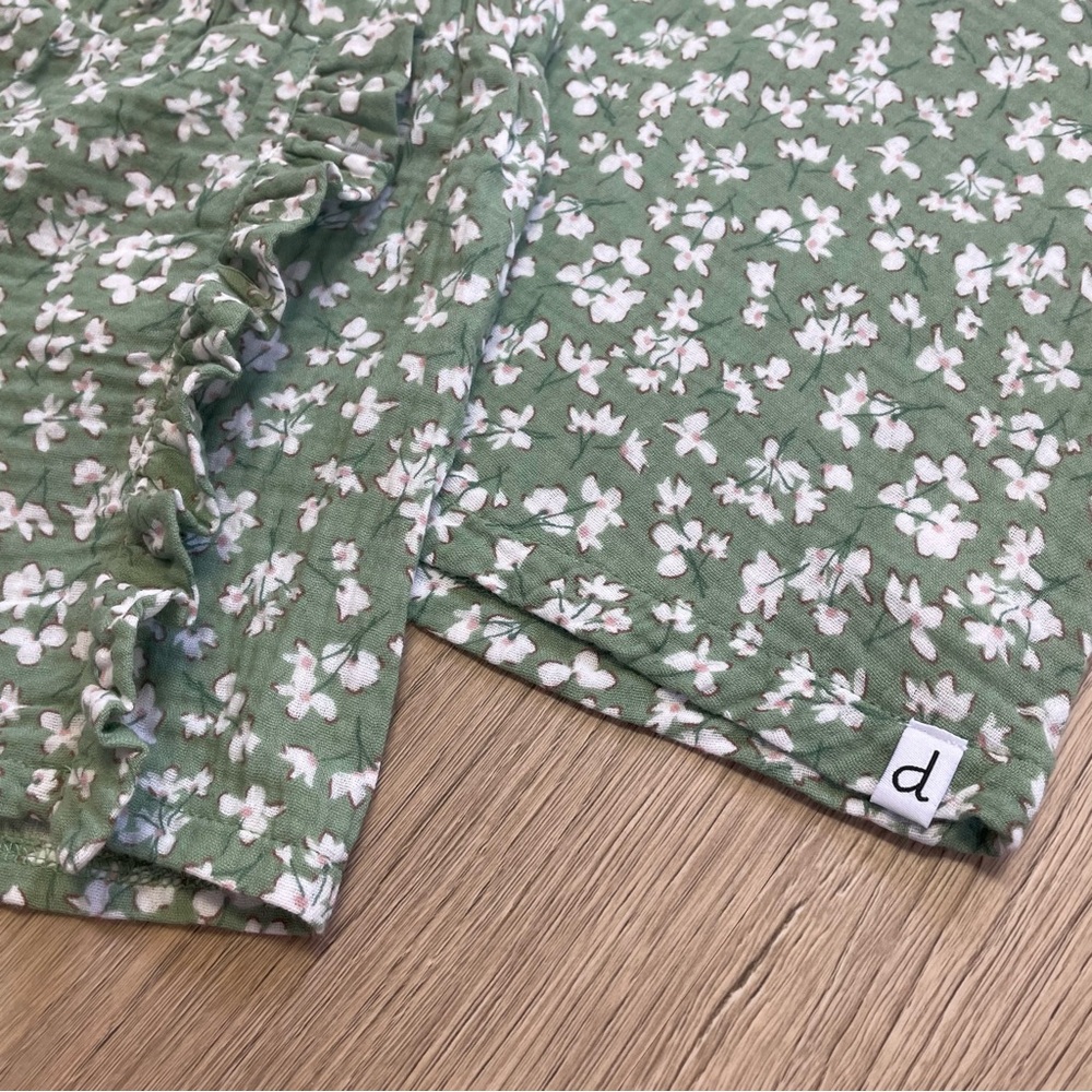 Deux par Deux Girls Size 7 Muslin Blouse & Short Set - Picture 3 of 12